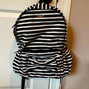 Striped Kate spade back pack,